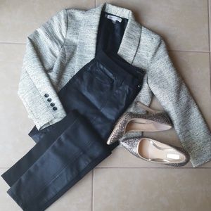 Banana Republic | Front Faux Leather skinny pants